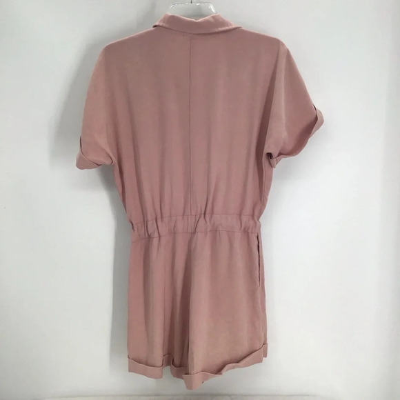 Lida Kate Women’s Romper Playsuit Tie Belt Casual Summer Blush Pink Size Small - Picture 2 of 8